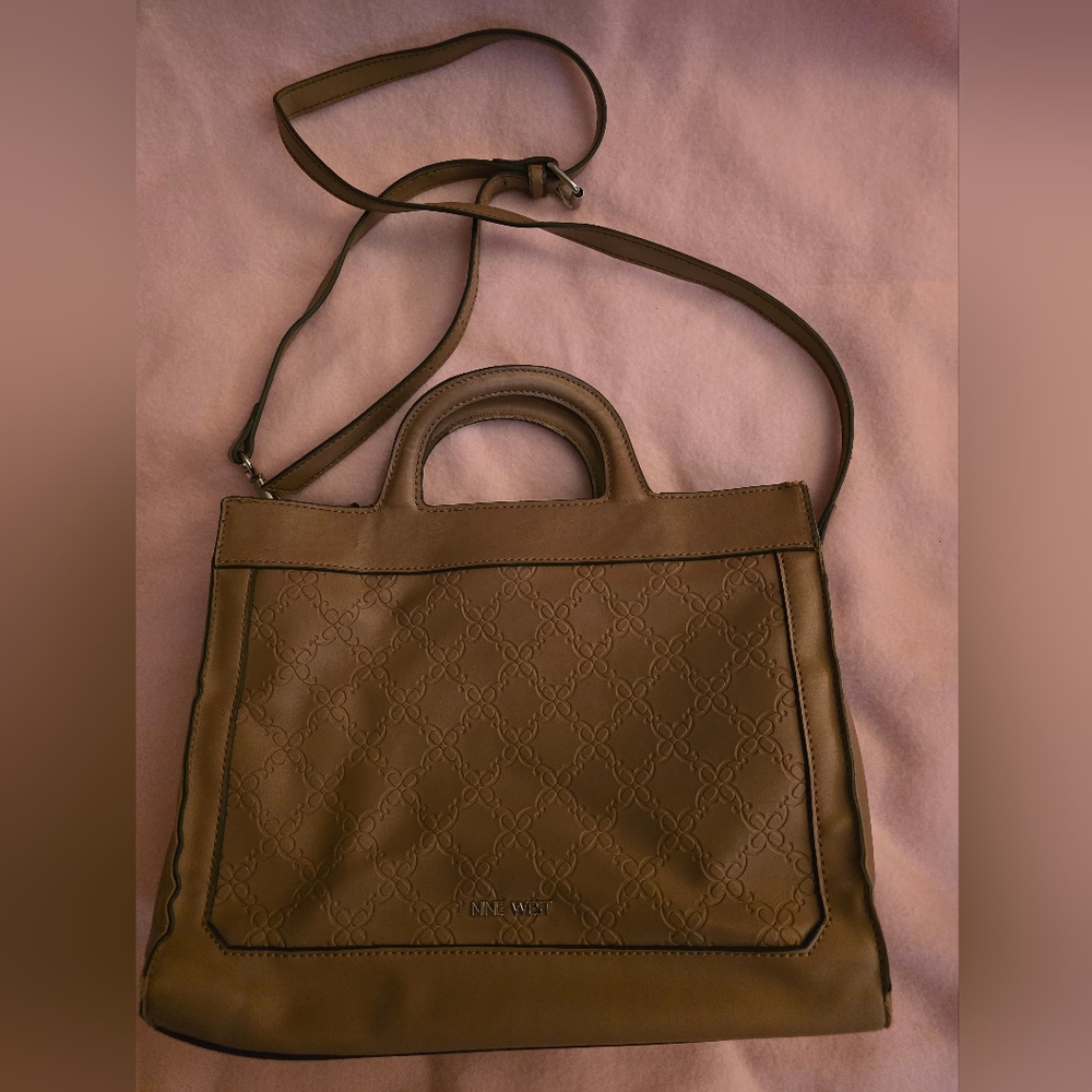 EUC - Nine West Brown Crossbody Bag